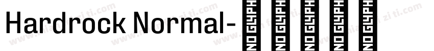 Hardrock Normal字体转换